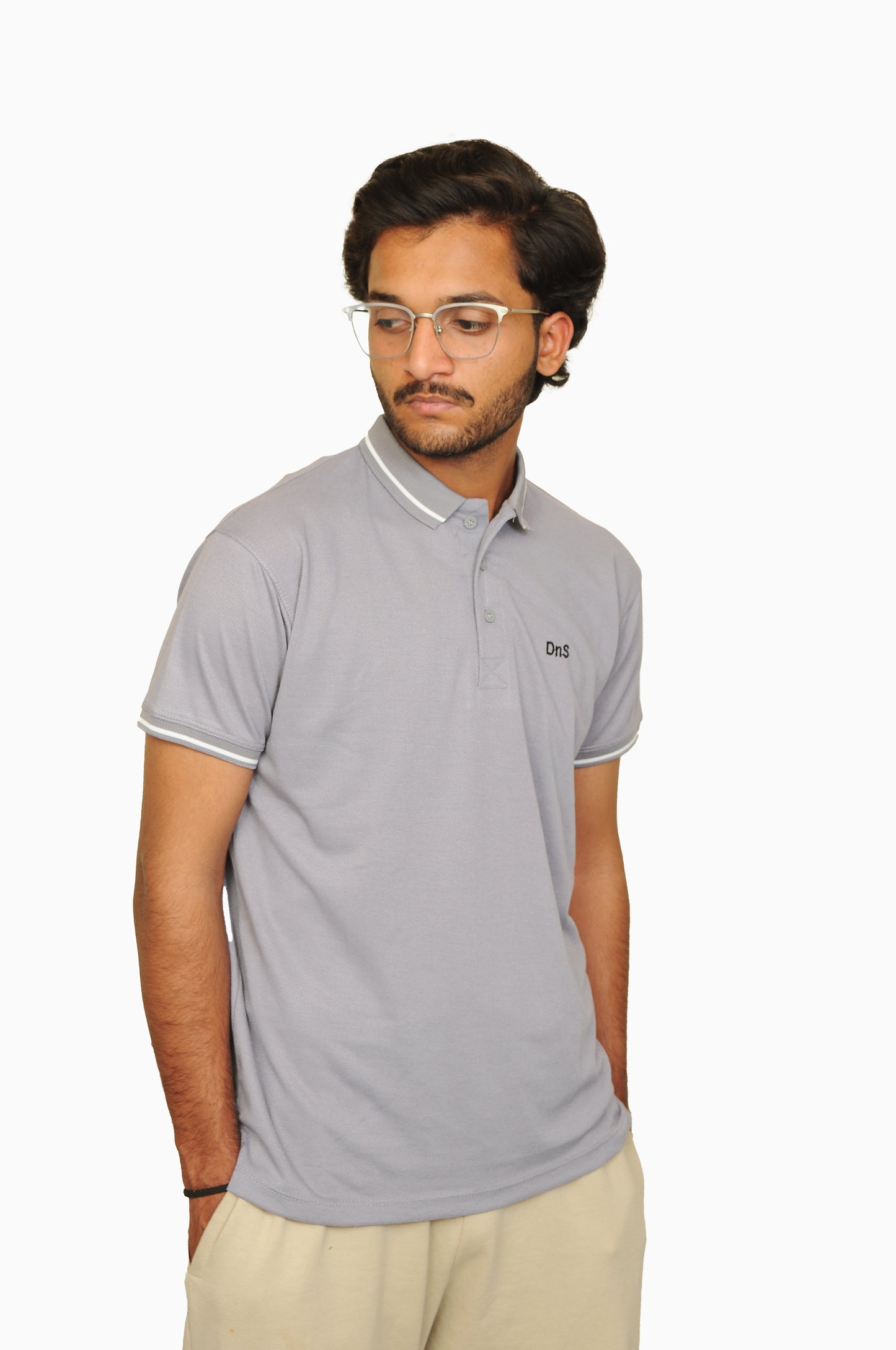 Premium Polo T-shirt Grey