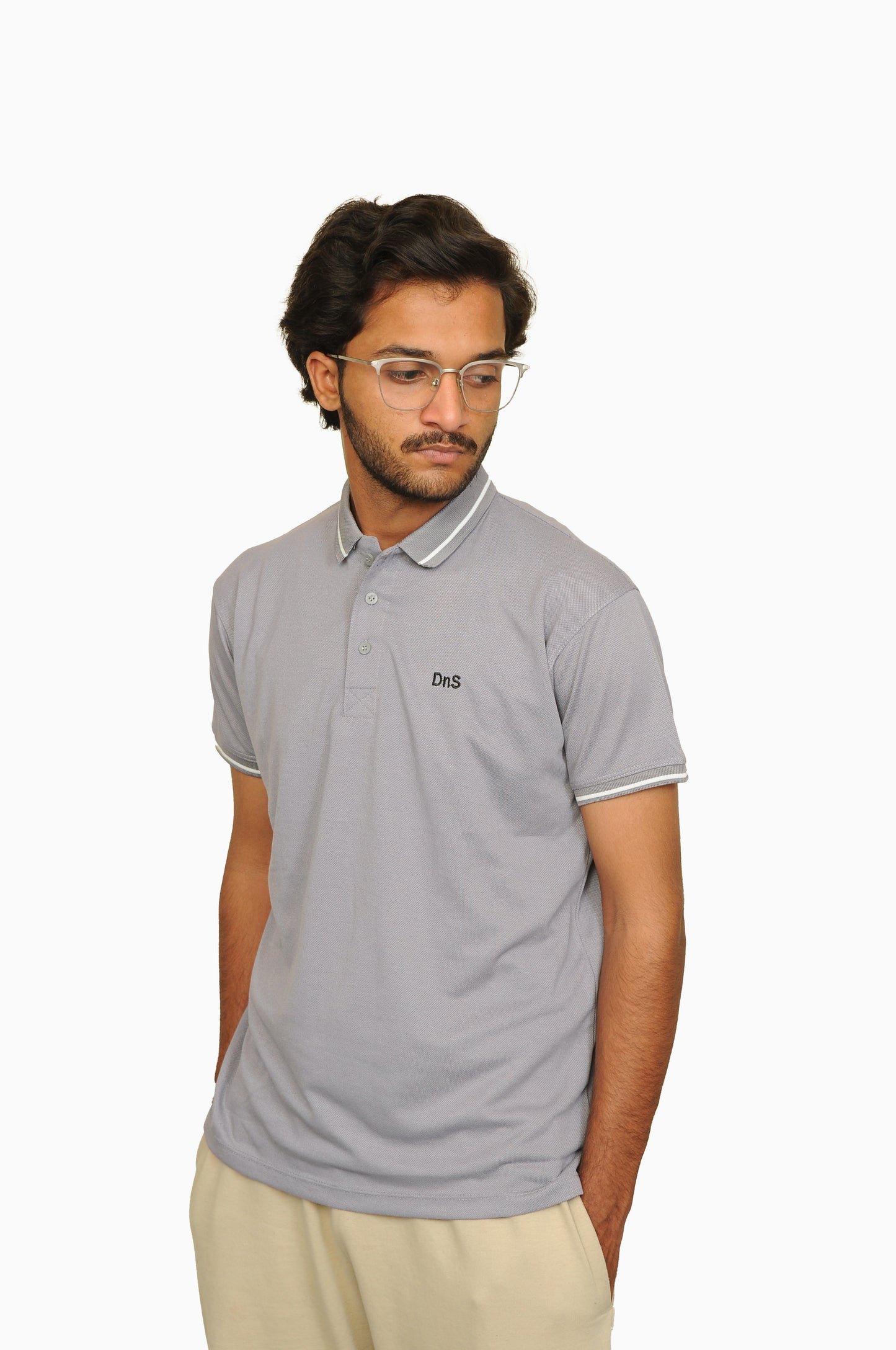 Premium Polo T-shirt Grey