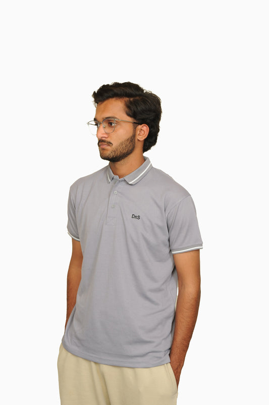 Premium Polo T-shirt Grey